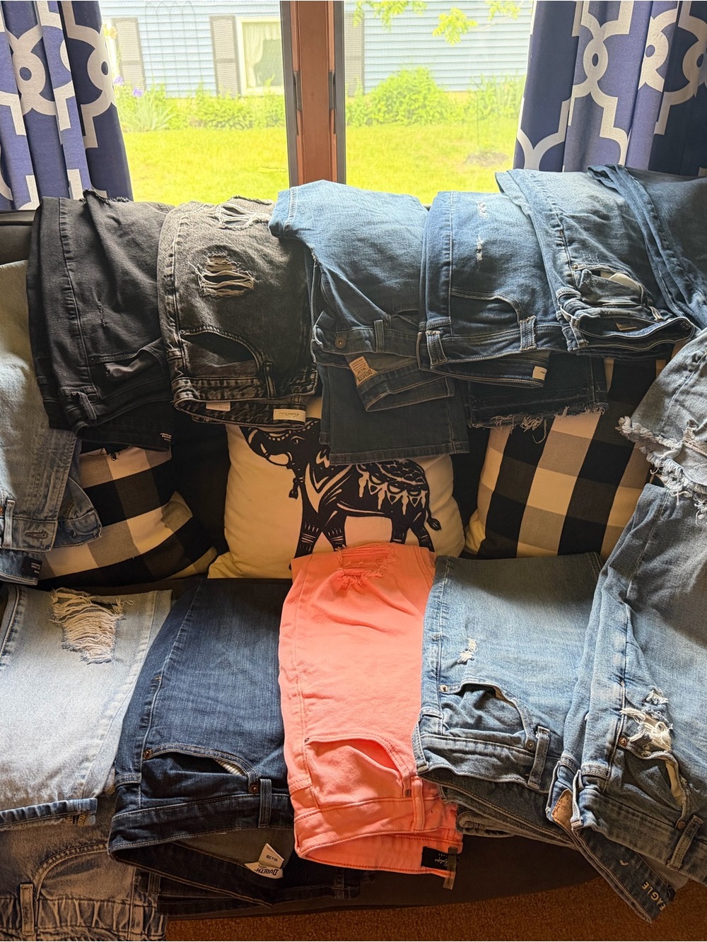 Mixed Denim Jeans & Coral Shorts Bundle
